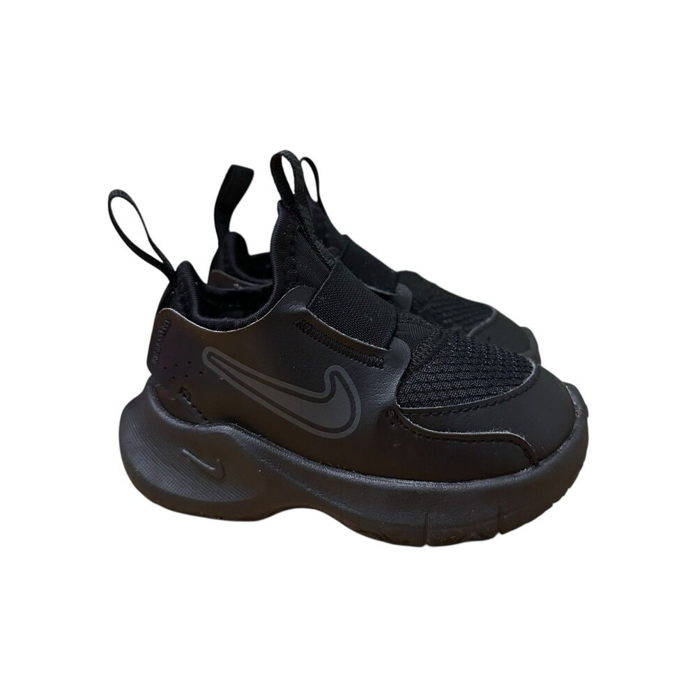 Nike Baby Toddler Size 5C Flex Runner 3TD Black FN1478-002 Slip On Low Top